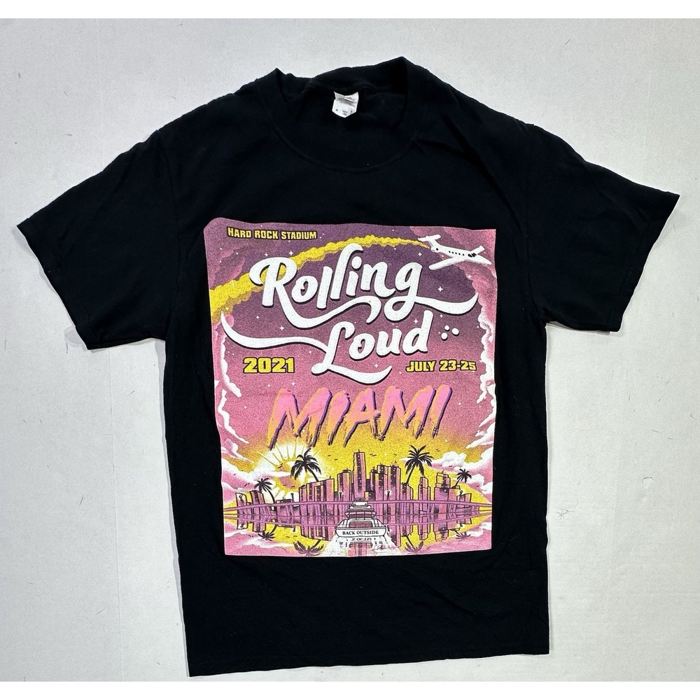 Rolling Loud Miami 2021 T-Shirt Size S A$AP Rocky Travis Scott Post Malone DMX - Picture 2 of 6